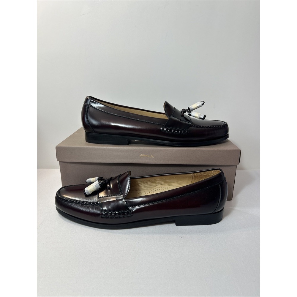 Cole Haan Pinch Tassel Loafers 12 A Narrow Burgundy Brown Heritage Preppy Vtg